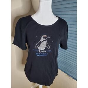 Tennessee Aquarium Black Shirt Womans Top Size L